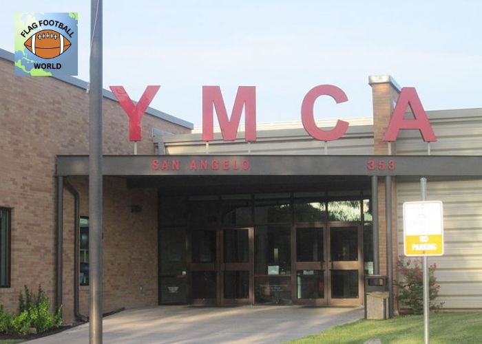 ymca flag football playing