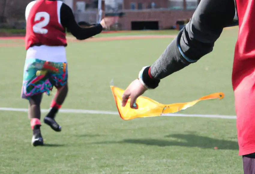 college flag football playing